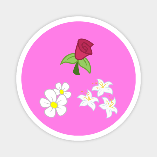 My little Pony - Roseluck + Daisy + Lily (Flower Shop) Cutie Mark Magnet